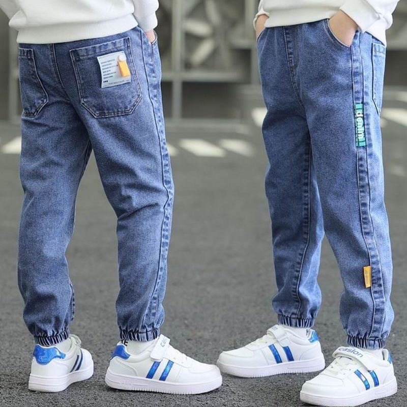 Spring And Autumn Trousers Winter Fleece-lined