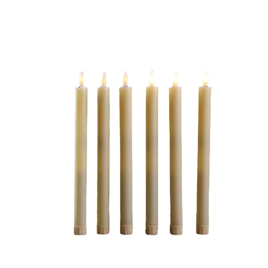 255cm10 Inch Bullet 10 Key Remote Control Wave Mouth Electronic Candle Plastic Birthday Christmas Eve