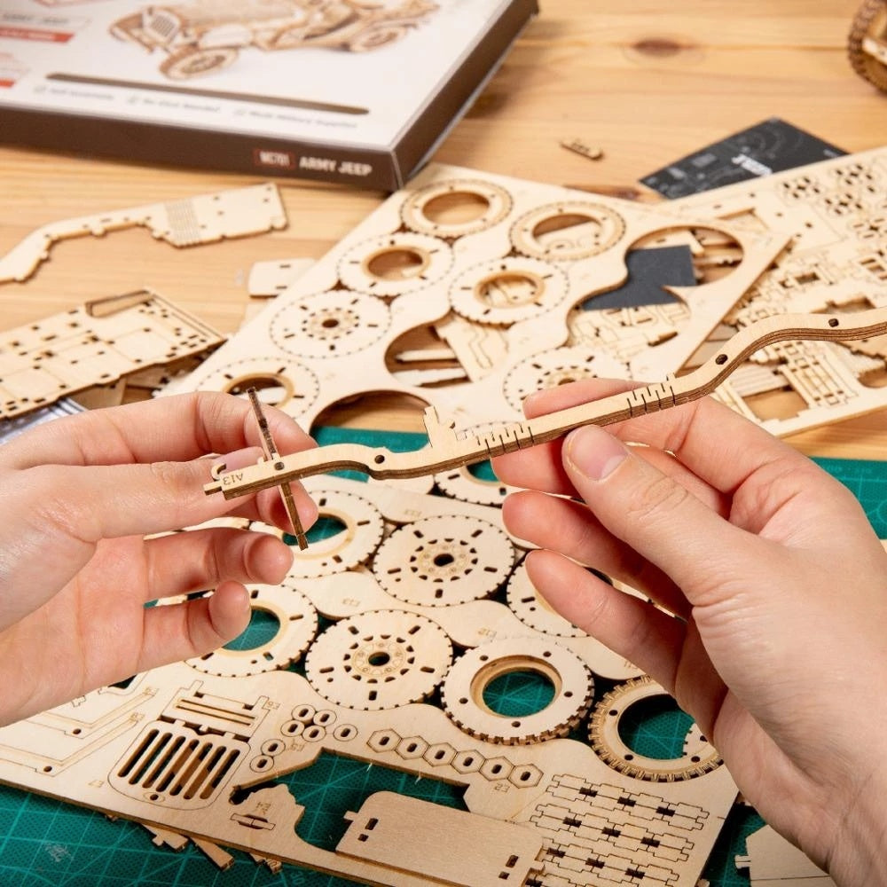 Robotime 3D Wooden Puzzle Prime Steam Express Model DIY Kit Puzzle Toy
