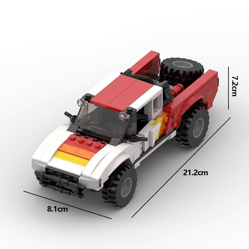 Compatible With Small Particles Diy Assembled Building Block Toys Truck Trolley Model Gift Decoration