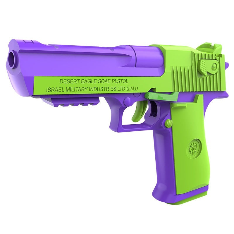 Radish Gun Toy Children's Desert Pistol Model Continuous Hair Throwing Shell Boy Toy