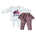 Be mine heart print shirt leopard leggings match skirt girls boutique valentine's outfits