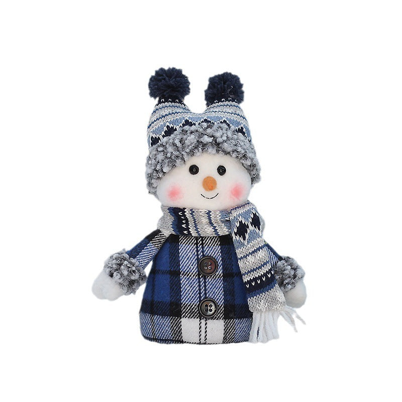 Blue Fabric Figurine Doll Cute