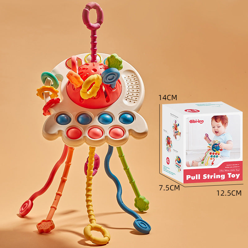Baby's Funny Finger Puff Toy Can Be Pressed
