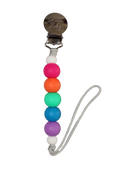 Pacifier Clip // Summer Rainbow