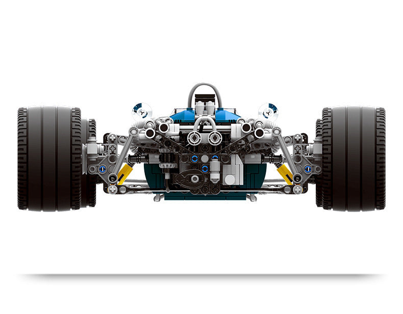 Creative Technology Blue Racing Car Assembling Building Blocks Toy