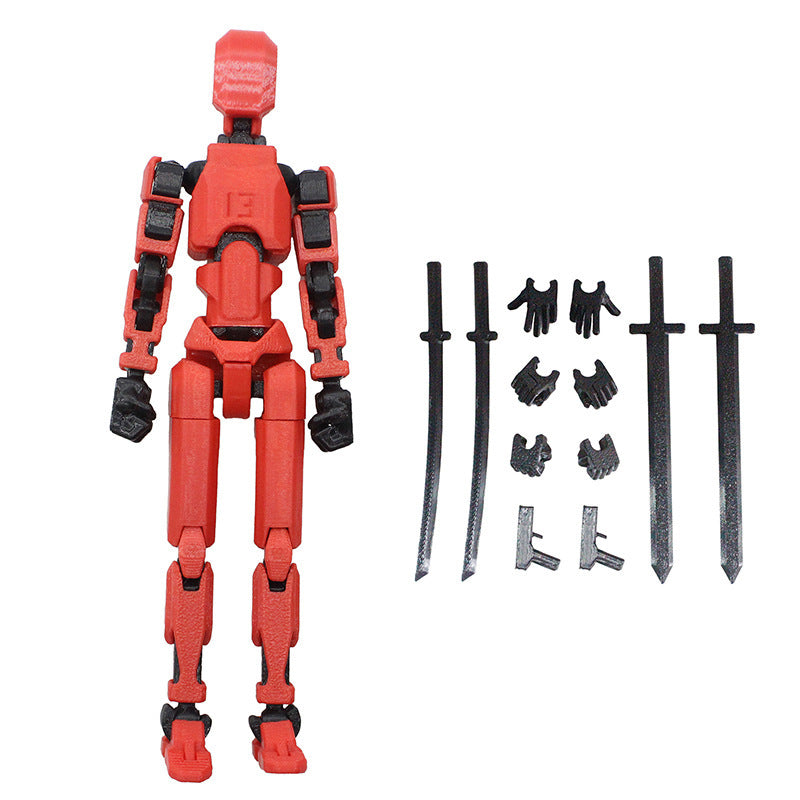 3D Printing More Than Movable Joint Doll Lucky 13 Full Body Movable Robot