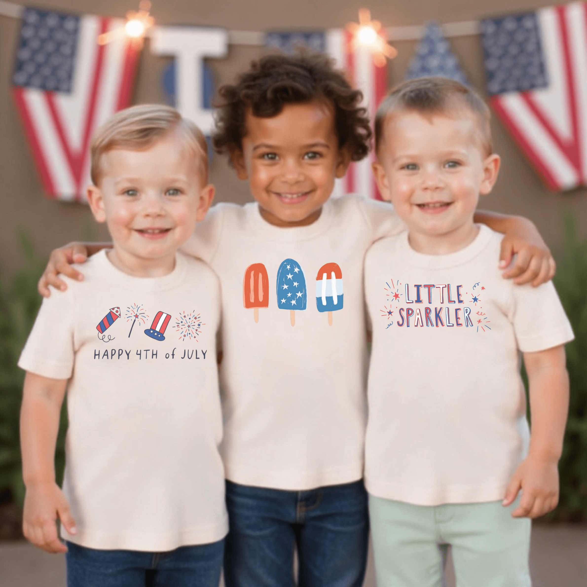 short sleeve pajama set | popsicles