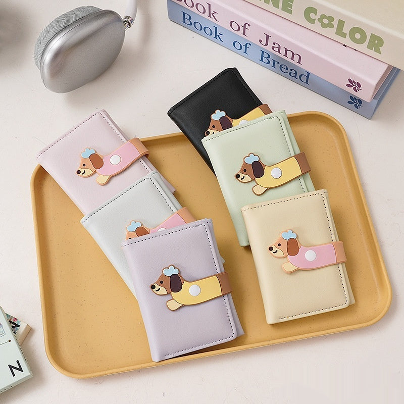 Girl Heart Cartoon Cute Illustration Student Mini Short Wallet