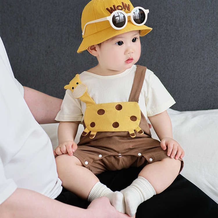 Baby Summer Short Sleeve Rompers Thin