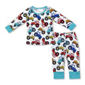 Long sleeves tractor top pants kids boys pajamas