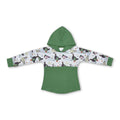 Duck green long sleeves kids hunting hoodie