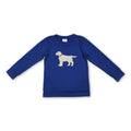 Blue long sleeves plaid dog baby boy fall shirt