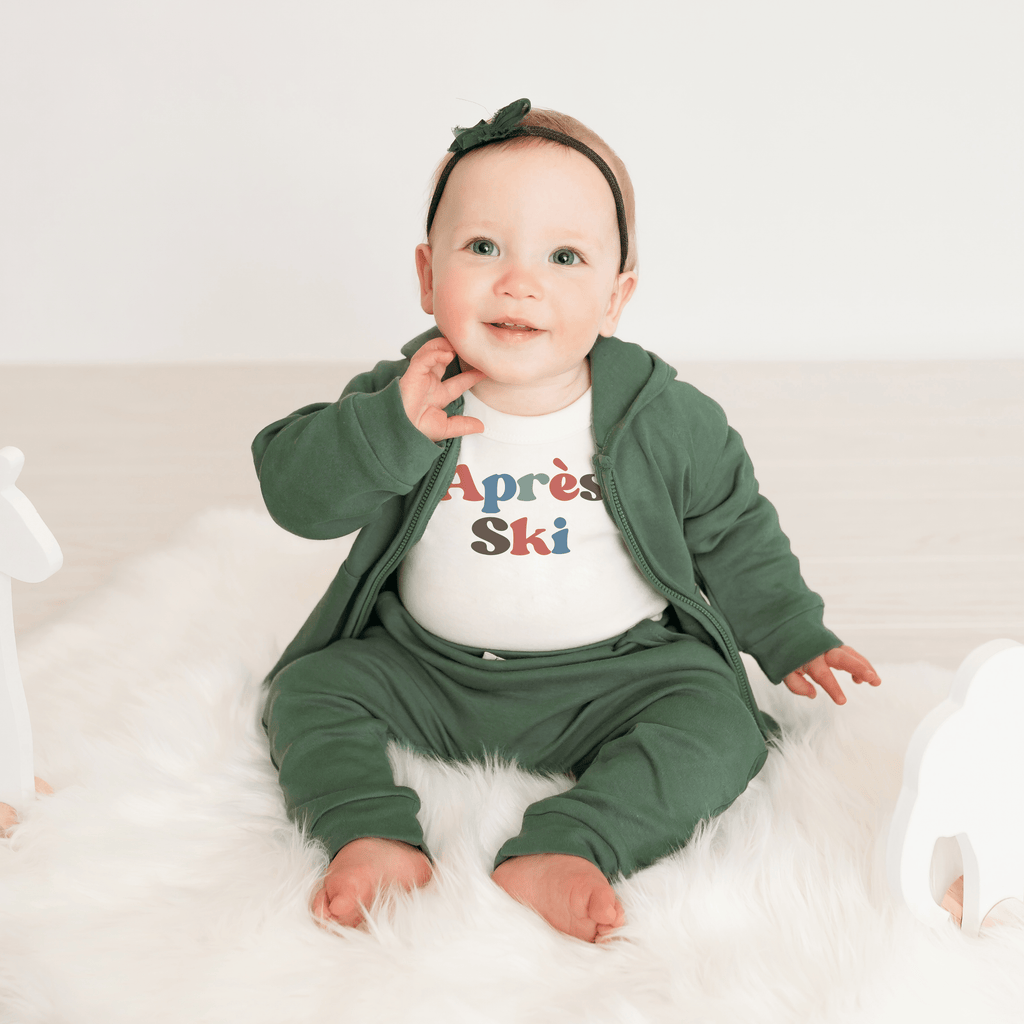 long sleeve graphic bodysuit | apres ski