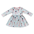 Long sleeves dance ballet baby girls dresses