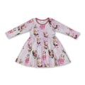Pink gifts santa baby girls Christmas dresses