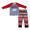 Sister bear top deer Christmas tree pants girls pajamas