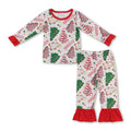 Christmas tree cake gingerbread kids girls pajamas