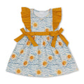 Flutter sleeves sun kids girls summer dresses