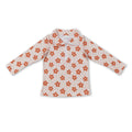 Plaid floral long sleeves kids girls pullover