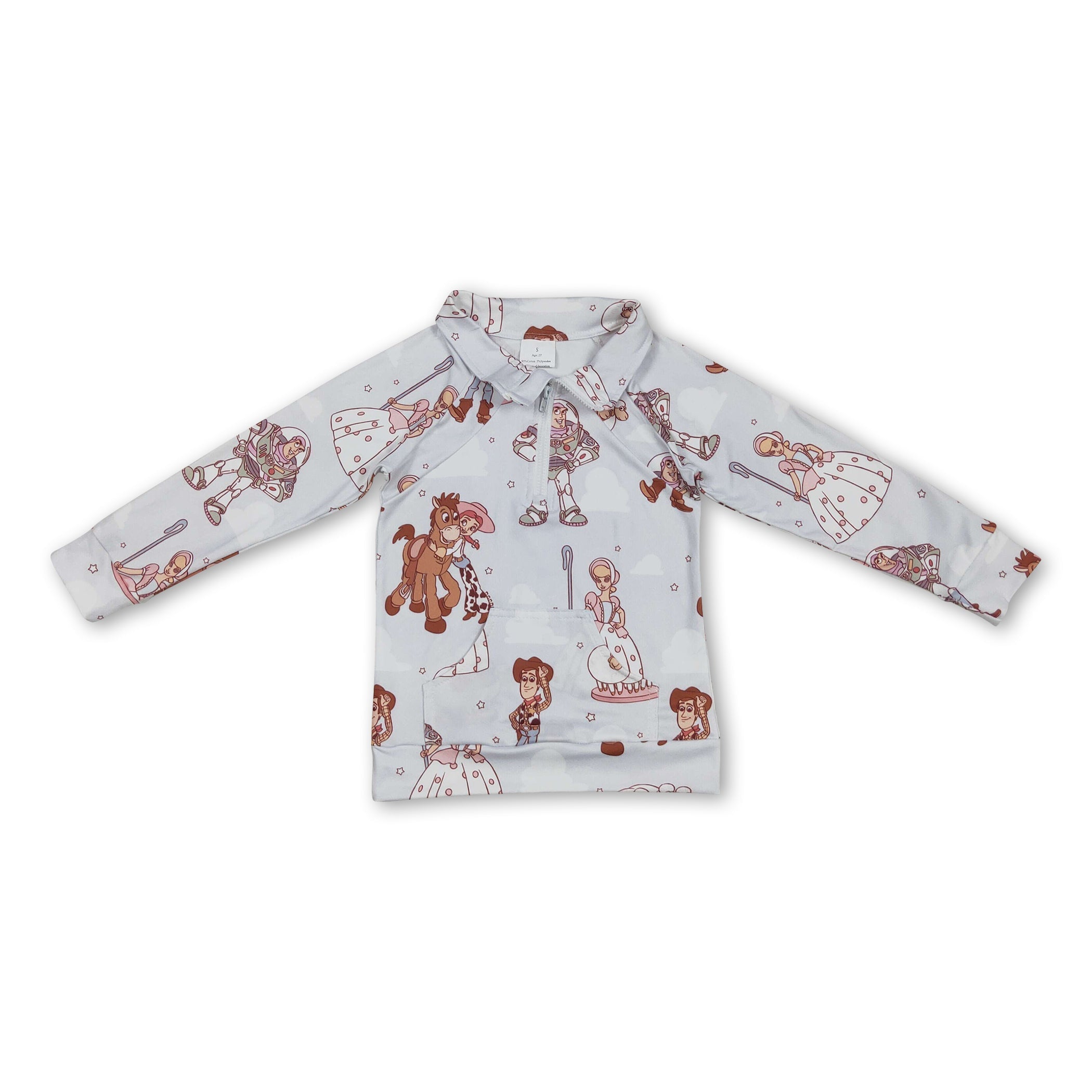 Long sleeves sheep toy baby kids pullover