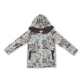 Long sleeves hunting bows zipper boy hoodie