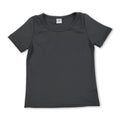 Short sleeves black kids girls summer yoga active top