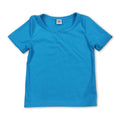 Short sleeves blue kids girls summer yoga active top