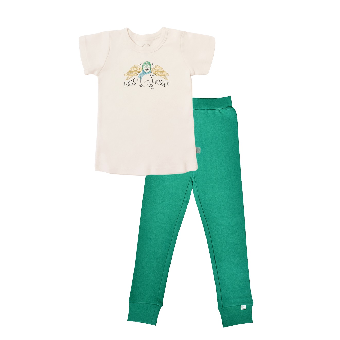 short sleeve pajama set | hogs and kisses