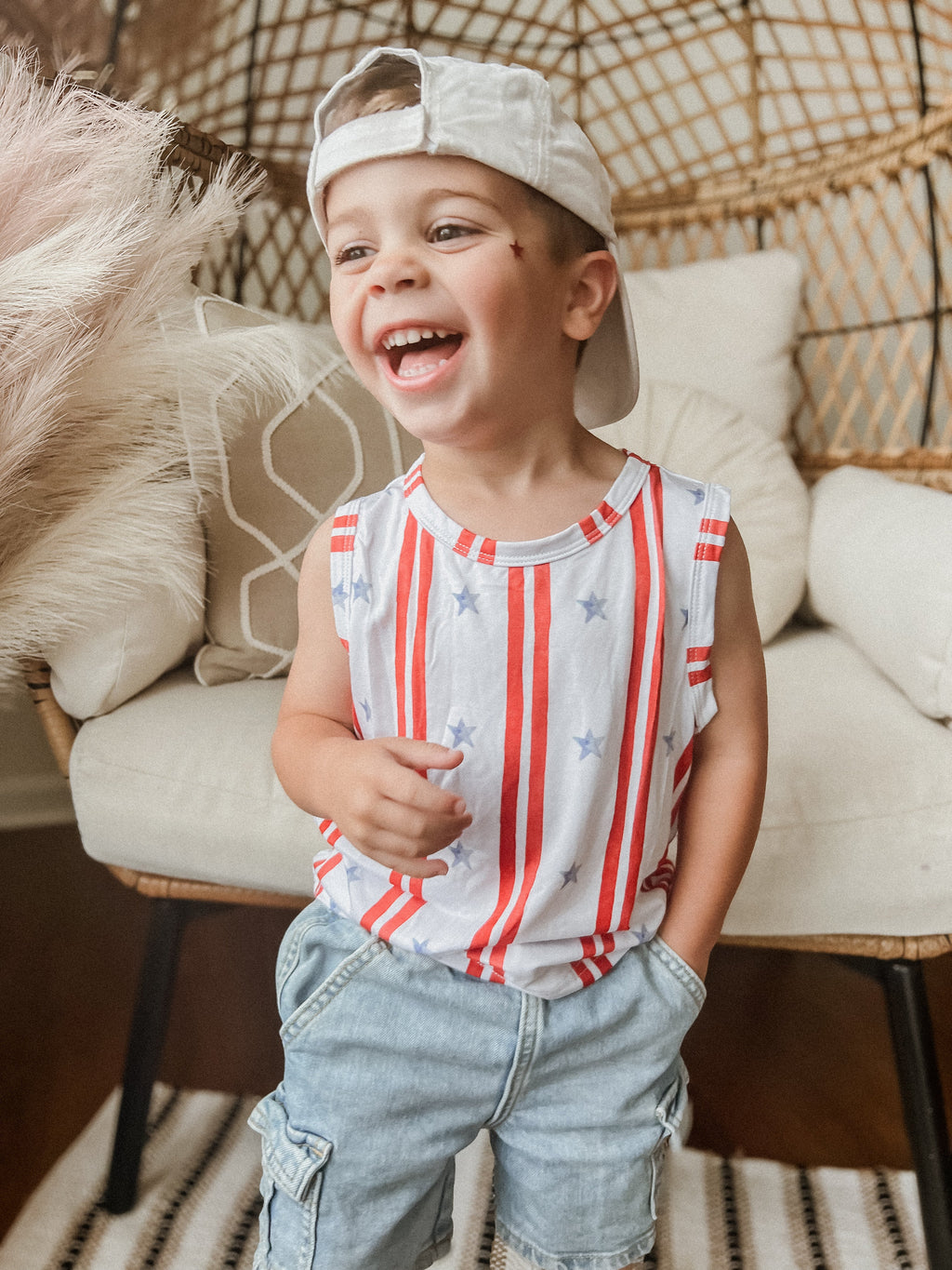 Stars & Stripes Bamboo Tank