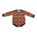 Bull skull boots hat baby kids western romper