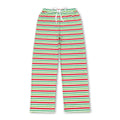Red green stripe adult women Christmas pants