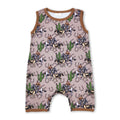 Sleeveless cactus rodeo baby boys summer ropmer