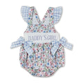 Flutter sleeves floral Daddy's girl baby romper