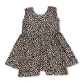 Sleeveless leopard kids girls summer one piece jumpsuit