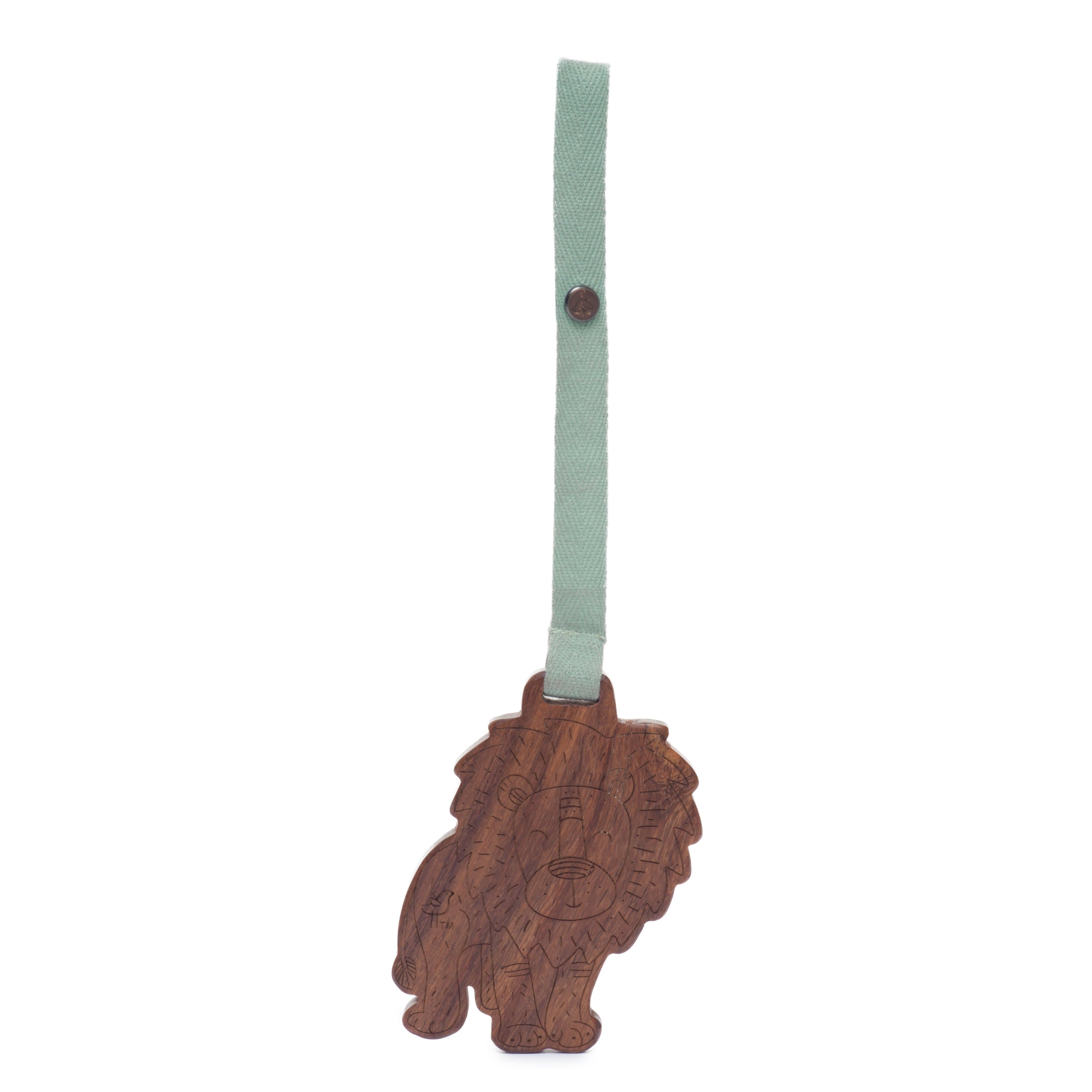 wood stroller toy | jojo the lion