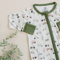 Tiny Tractors Bamboo Zippy Pajamas