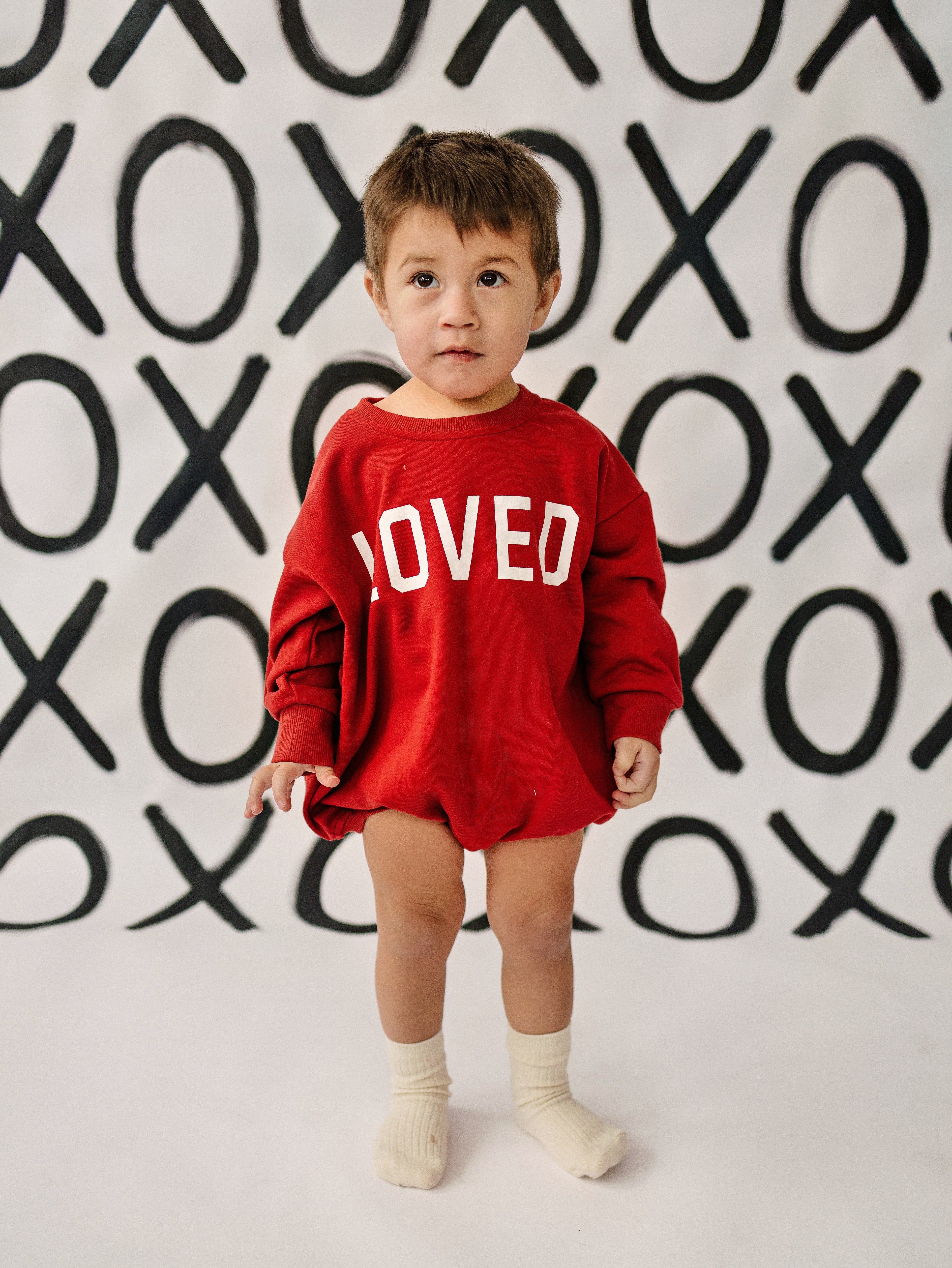 Loved Sweatshirt Romper - more colors