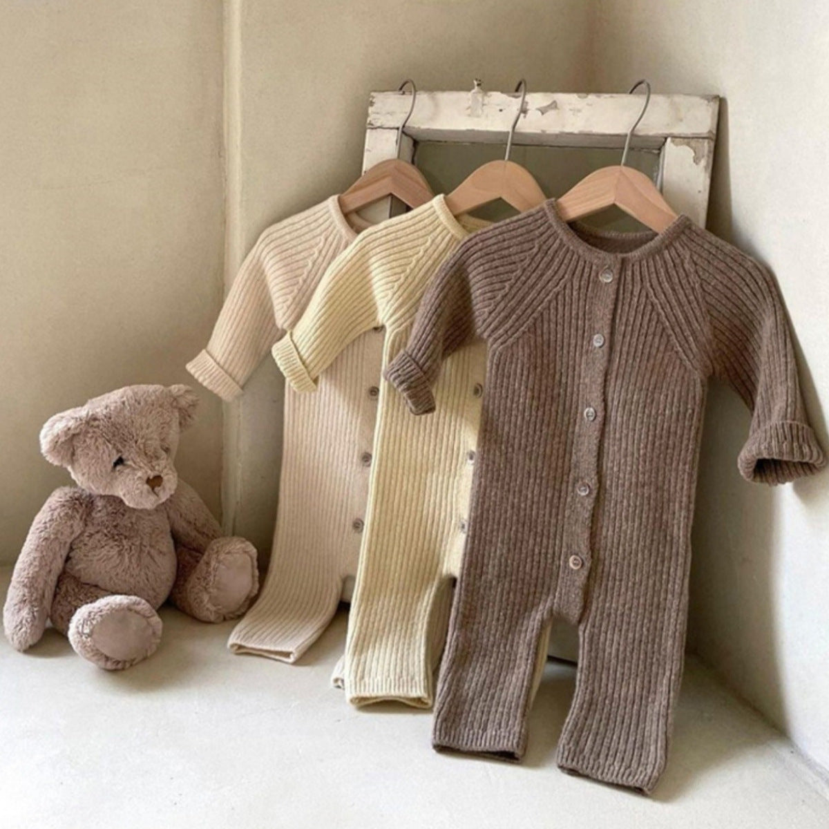 Children's Fart Clothes Romper With Bear Hat