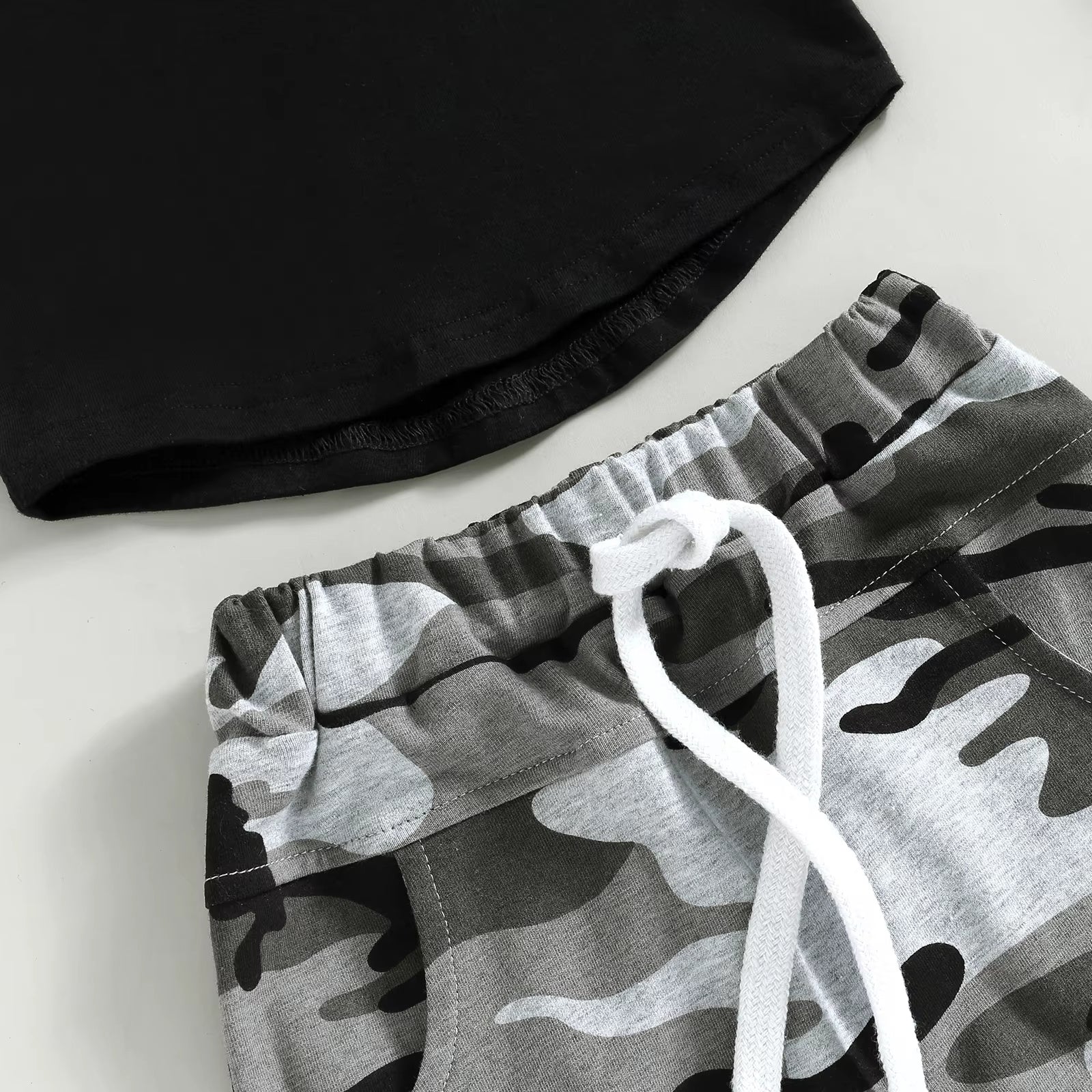 Boys' Hooded Vest T-shirt Suit