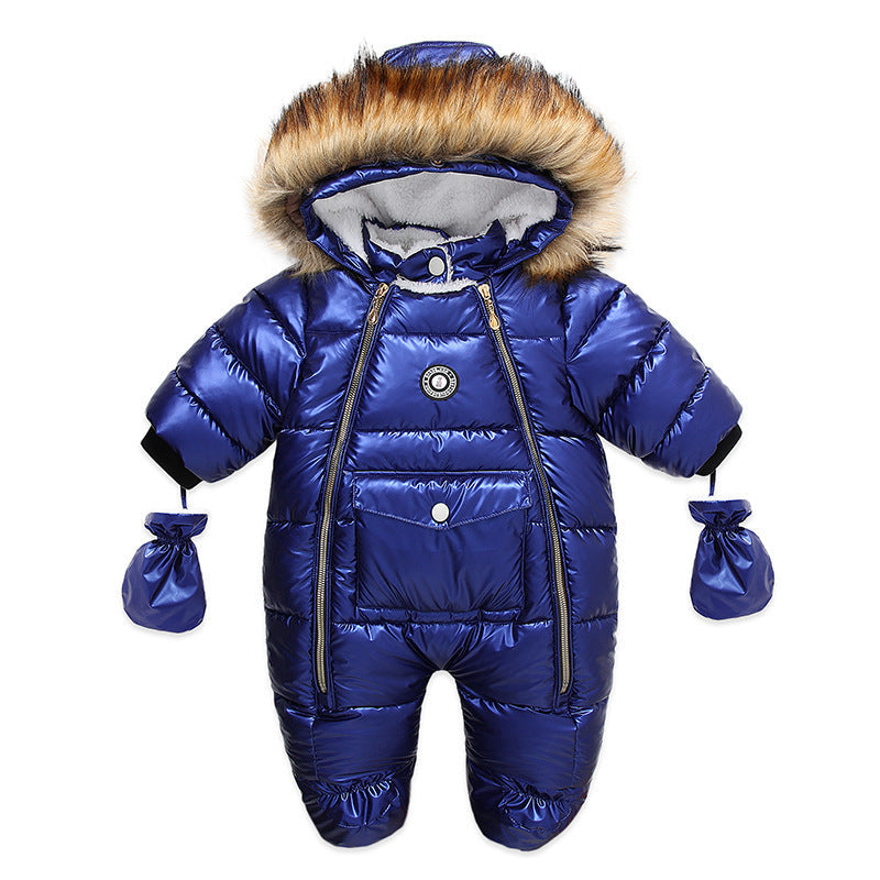 Newborn Children's Rompers Thickened And Warm