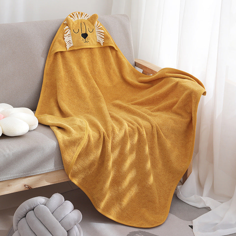 Children's Towel Cloak Cotton Hooded Cute Cartoon