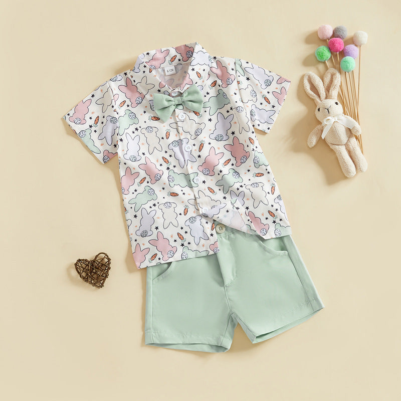 Shirt And Shorts Two-piece Suit