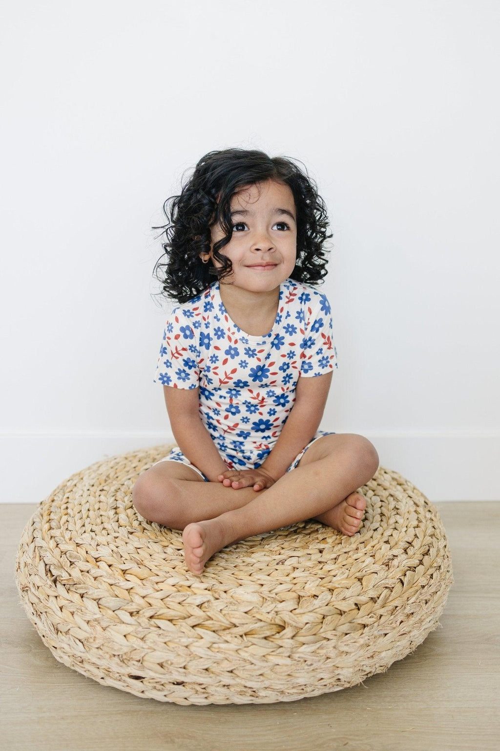 Red White & Blooms 2pc Bamboo Pajamas *4T left
